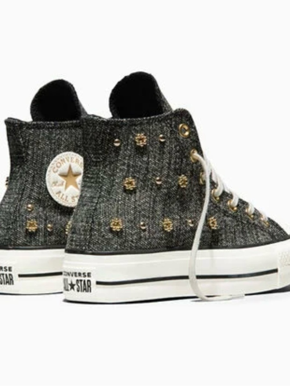 Chuck Taylor All Star Lift Platform Heathered Glam - black/gold